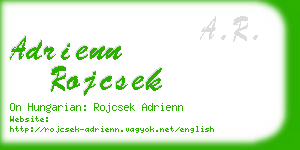 adrienn rojcsek business card